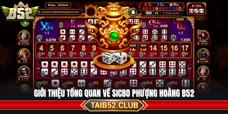 Review chi tiết về trò chơi Sicbo Phượng Hoàng B52